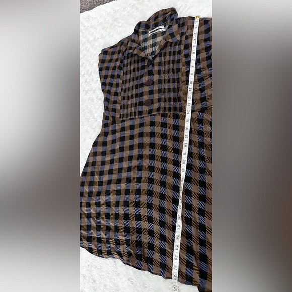 NWT- URBAN OUTFITTERS UO Nancy Short Sleeve Shirt Dress in Plaid - Picture 14 of 15